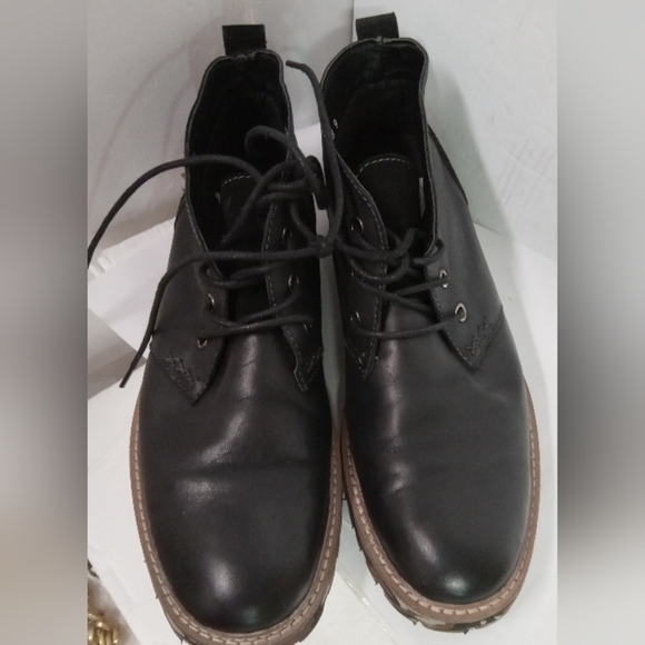 Ranger Men's Chukka Ankle Boots Leather Black Size 9 - Picture 1 of 5
